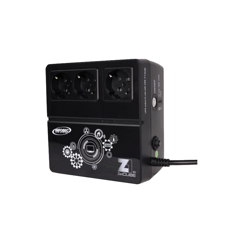 Infosec Z1 ZenCube EX UPS, 600VA/300W
