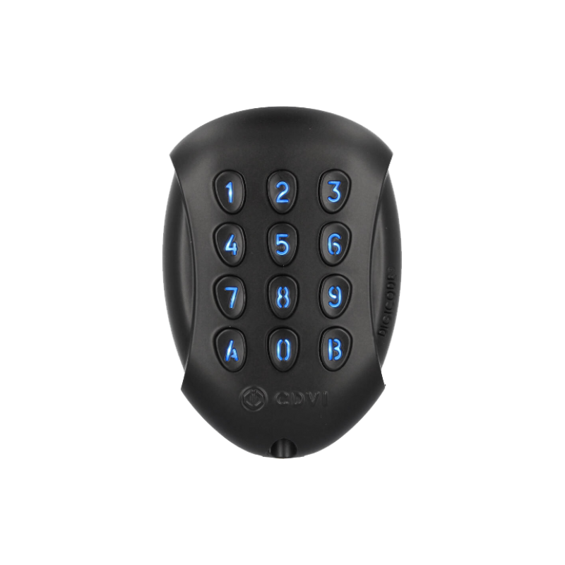 CDVI koodilukko, Bluetooth, IP64/IK10, musta