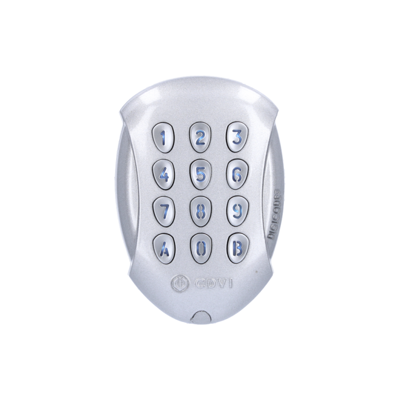CDVI koodilukko, Bluetooth, IP64/IK10, hopea